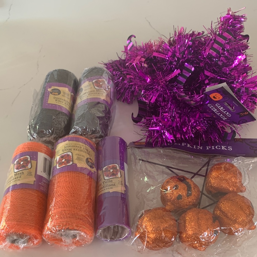 Halloween Party Decoration Set - Purple and Orange